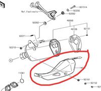 Gambar Tutup Knalpot New Ninja 250fi 250 fi 2018 Original Kawasaki Genuine Parts dari anankj undefined 2 Tokopedia