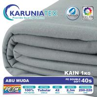 Gambar Promo Kain Kaos PE Double Soft 40s Kiloan | Abu Muda | Karunia Textile Diskon Murah - Kain 1kg dari Shiro shiro ID undefined 1 Tokopedia