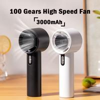 Gambar 2024 New 3000mAh Rechargeable 100 Gears High Speed Handheld Fan Portable Air Conditioner Mini Fan with LED Display Screen dari yono tanjung2 undefined 4 Tokopedia