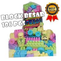 Gambar READY Mainan Edukasi Anak Lego Block 106 pcs / Mainan Susun Block / Mainan Lego / Mainan Edukatif BISA COD GROSIR dari Bunga Abadi Supplier dekorasi Surabaya undefined 4 Tokopedia