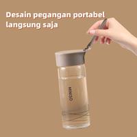 Gambar MINISO Botol Minum Kaca 300ml Botol Air Minum Kecil Botol Olahraga dari Raww store undefined 3 Tokopedia