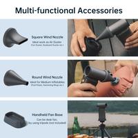 Gambar JISULIFE Portable Turbo Handheld Fan, 100 Winds Speeds Adjustable, 9000 mAh Rechargeable Battery, LED Display, Outdoor Camping dari Bikers21 undefined 2 Tokopedia