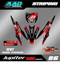 Gambar Sticker Striping Semi Decal RBT JUPITER MX OLD / LAMA RBT BEBEK MODIF SUPERMOTO YZ CRF KLX KX KTM RBT new terbaru terkece termbois AAD vol 86 dari Shaun the Shoap undefined 1 Tokopedia