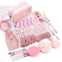 Gambar MAANGE [49 pieces] 30 makeup brushes + velvet bag + 5 makeup eggs + 1 makeup remover puff + 5 triangular air cushion puffs + 3 finger air cushion puffs + wash bag + 1 wash egg + 1 wash bowl (black rod clarinet dari GudangKosmetikJKT undefined 4 Tokopedia