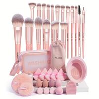 Gambar MAANGE [37 pieces] 18 makeup brushes + velvet bag + 5 beauty eggs + 1 makeup remover puff + 5 triangular air cushion puffs + 3 finger air cushion puffs + wash bag + 1 wash egg + 1 wash bowl  51774 dari GudangKosmetikJKT undefined 1 Tokopedia