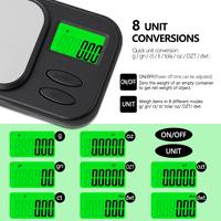 Gambar TB017 Timbangan Emas Mini Pocket Scale 0.01g 500gr Green Backlight LCD 8 Mode dari A-House undefined 3 Tokopedia