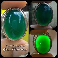 Gambar CINCIN NATURAL GREEN CHALCEDONY IJO BOTOL RASA BACAN ( GC 05 ) dari rosir keranjang undefined 1 Tokopedia