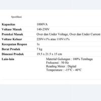 Gambar BARUU!! STABILIZER LEXOS 1000VA DIGITAL DISPLAY dari Toko jumiati mandiriiiiiiii undefined 5 Tokopedia
