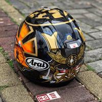 Gambar Helm Arai RX7X Pedrosa Samurai Gold Spirit Non SNI dari Serasi Karya Utama undefined 1 Tokopedia