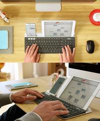 Gambar Keyboard Original Logitech K780 Wireless Bluetooth Dual Mode Switch dari gestacom undefined 3 Tokopedia