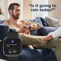 Gambar Fitbit Versa 2 Health and Fitness Smartwatch with Heart Rate, Music, Alexa Built-In, Sleep and Swim Tracking, Black/Carbon dari Grosir indah mandiriiiiii undefined 5 Tokopedia
