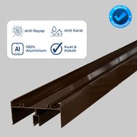 Gambar Alumunium Aluminium Almunium Rel Rell Atas Profile Profil Propil 9102 Sliding Sleding Seliding Door Kusen Jendela Pintu Window Closer Casemen Minimalis Geser Dorong Modern DIK Berkualitas Roda Otomatis - Silver (CA) dari Lucky-Star-Store undefined 4 Tokopedia