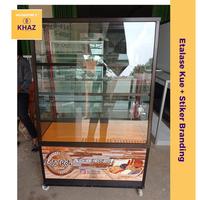 Gambar Etalase Kaca Kue/Donat/Makanan + Stiker Branding || Showcase Kue dari Kedai Tools Jakarta undefined 1 Tokopedia