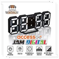 Gambar Digital Jam Alarm Dinding 3D Bisa Cek Suhu Temperatur ACCESSGO LED DIGITAL CLOCK Jam Meja Dinding Estetik PREMIUM - Wartech - WHITE/WHITE dari warungtechnology_NEW undefined 1 Tokopedia