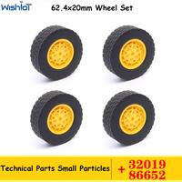 Gambar 4Pc Moc Technical Tire Wheel Hub Diy Bricks Car Truck Vehicles 32019+86652 Construction Building Blocks Compatible With Legoeds dari miutri undefined 1 Tokopedia
