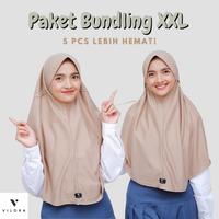 Gambar Vilora - Kerudung Sekolah Serut Xxl (Paket Hemat 5 Pcs) (Best Quality) dari HIJAB office store undefined 1 Tokopedia