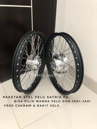 Gambar Paketan Velg Satria Fu - BEBAS PILIH WARNA JARI-JARI DAN VELG-FREE STEL VELG-PIRINGAN CAKRAM dari Toko Gantris undefined 1 Tokopedia