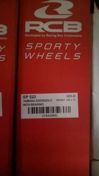 Gambar Velg RCB Racing Palang 5 Gold Depan Mio-Jupiter Z-Mx new-Fizr-fino dari Toko Gantris undefined 3 Tokopedia