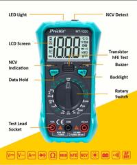 Gambar PTR Multitester PRO'SKIT MT-1220 Multimeter Digital ORIGINAL dari Affir store undefined 2 Tokopedia