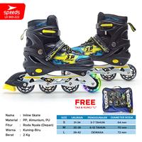Gambar TERLARIS!! SPEEDS SEPATU RODA ANAK REMAJA DEWASA INLINE SKATE RODA KARET ROLLER SKATE 003-222 dari Perkasaid store undefined 2 Tokopedia