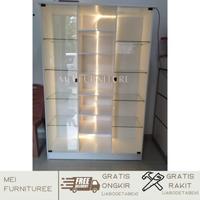 Gambar new Lemari tas kaca led aesthetic Rak model mewah minimalis modern - P160xT200 dari LiLac Pink undefined 4 Tokopedia