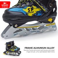 Gambar TERLARIS!! SPEEDS SEPATU RODA ANAK REMAJA DEWASA INLINE SKATE RODA KARET ROLLER SKATE 003-222 dari Perkasaid store undefined 3 Tokopedia