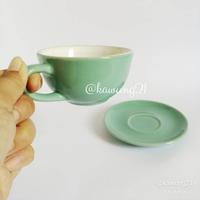 Gambar CS1 Warna Cangkir Kopi Ceper 1ml Keramik Cappuccino Cup - OREN dari feelceramic undefined 3 Tokopedia