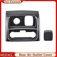 Gambar Carbon Fiber Car Back Rear Seat Air Conditioning Outlet Vent Cover Trim for Ford Everest 2015 - 2021 AC Vent Sticker Accessories dari Olshop Usman undefined 3 Tokopedia