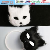 Gambar Fox Mask Half Masker Topeng Rubah Rambut Pesta Halloween Cosplay dari acih766776 undefined 1 Tokopedia
