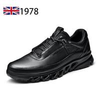 Gambar IMPORT Genuine Leather Shoes Men Leisure Loafers Walking Hiking Sneakers Men Sport Leather Shoes Breathable Fashion dari Tatapa store undefined 3 Tokopedia