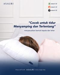 Gambar Bantal Kepala Bulu Angsa Sintesis Asauri - Synthetic Nanofiber Goose Down Pillow Tencel - Improve Sleep Quality Help Insomnia Chiropractic Approved - Bantal Only dari Yusuiiii undefined 3 Tokopedia