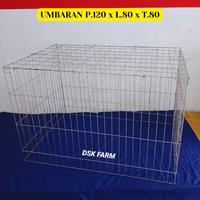Gambar Kandang Ayam Galvanis Umbaran (P.120Xl.80Xt.80) Terlaris dari BluebellMart undefined 1 Tokopedia