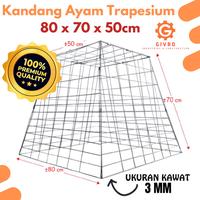 Gambar Kandang Ayam Umbaran Trapesium Galvanis 80 X 70 X 50Cm Terlaris dari BluebellMart undefined 2 Tokopedia