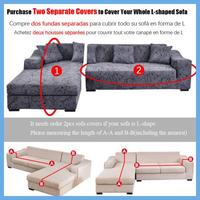Gambar Waterproof Plant Print 1/2/3/4 Seat Cushion Sofa Seat Cover Dustproof Tight Wrap Protector Jacquard Plush Fiber Living Room dari kyeooo undefined 5 Tokopedia