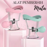 Gambar G0pr. Gelas Alat Pencuci Pembersih Mata Eye Washer Emergency Bahan Silikon Adjustable Portable - Biru dari kasminemkain undefined 1 Tokopedia