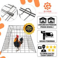 Gambar Kandang Ayam Umbaran Trapesium Galvanis 80 X 70 X 50Cm Terlaris dari BluebellMart undefined 3 Tokopedia