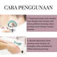 Gambar G0pr. Gelas Alat Pencuci Pembersih Mata Eye Washer Emergency Bahan Silikon Adjustable Portable - Biru dari kasminemkain undefined 4 Tokopedia