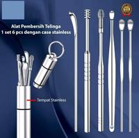 Gambar MYSA Pembersih Telinga Set 6 pcs Casing Stainless Korek Kuping Stanles dari NANDA_officiall undefined 1 Tokopedia