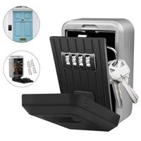 Gambar Wall Mounted Key Safe Box Mini Storage Keybox Key Storage Lock Box with 4 Digit Combination Waterproof Cover For Outdoor Use dari seka store 2 undefined 2 Tokopedia