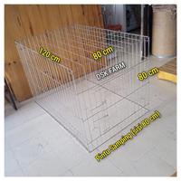 Gambar Kandang Ayam Galvanis Umbaran (P.120Xl.80Xt.80) Terlaris dari BluebellMart undefined 4 Tokopedia