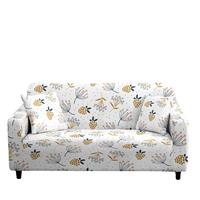 Gambar Waterproof Plant Print 1/2/3/4 Seat Cushion Sofa Seat Cover Dustproof Tight Wrap Protector Jacquard Plush Fiber Living Room dari kyeooo undefined 3 Tokopedia