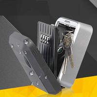 Gambar Wall Mounted Key Safe Box Mini Storage Keybox Key Storage Lock Box with 4 Digit Combination Waterproof Cover For Outdoor Use dari seka store 2 undefined 3 Tokopedia
