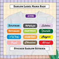 Gambar LABEL NAMA SERAGAM BAJU ANAK SEKOLAH CUSTOM SABLON SETRIKA STIKER - SIZE S (60 PC) dari Purnama Ardstore undefined 1 Tokopedia