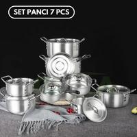 Gambar warung lidia / PANCI SET 7 SUSUN ALUMINIUM TEBAL ALUMINIUM COOKING POT OLL-CH4614 Barang berkwalitas dari warung lidia undefined 2 Tokopedia