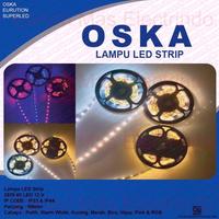 Gambar OSKA Lampu LED Strip 2835 60 LED 12V IP33 & IP44 Cahaya Putih, Warm White, Kuning, Merah, Biru, Hijau, Pink & RGB - Putih, IP33 dari Kenari Mas Electrindo undefined 1 Tokopedia