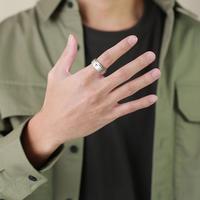 Gambar Cross Anti Stress Anxiety Fidget Spinner Couple Rings For Lovers Rotating Stainless Steel Wedding Band Knuckle Rings Jewelry dari zeinma store undefined 5 Tokopedia
