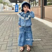 Gambar One Set Rok Paulina Jeans Anak Perempuan Aksen Renda Fashion Setelan Anak Perempuan Rok Jeans Kasual Modis Model Trendy 2024 Usia 2-13 Tahun - XS (2 THN ) dari Noby collection undefined 1 Tokopedia