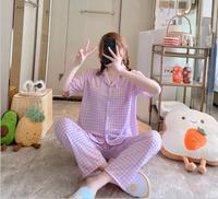 Gambar NEW Baju tidur wanita set spandeks motif kotak model korea premium import - CPD001 dari Tokojim90 undefined 3 Tokopedia