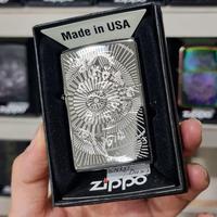 Gambar Zippo Lighter Zippo Original - Zippo Asian Floral Black Ice dari DVCORPSS undefined 2 Tokopedia