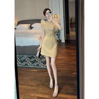 Gambar Keira Dress /Mini Dress Pesta Gold Sequins Wanita - S dari JUSYCO undefined 5 Tokopedia